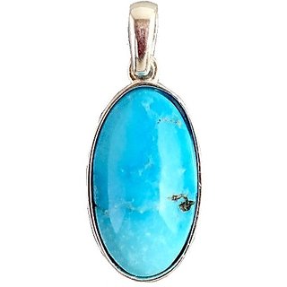 Ceylonmine Turquoise Stone Pendant Natural Unheated Stone 6.25 Ratti Firoza Stone Pendant For Astrological Purpose Ceylonmine Turquoise Stone Pendant Natural Unheated Stone 6.25 Ratti Firoza Stone Pendant For Astrological Purpose