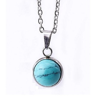 Ceylonmine Firoza Pendant Original & Lab Certified Gemstone 7.25 Ratti Turquoise Stone Pendant For Women & Men Ceylonmine Firoza Pendant Original & Lab Certified Gemstone 7.25 Ratti Turquoise Stone Pendant For Women & Men