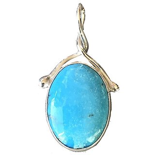 Ceylonmine Firoza Pendant Original & Lab Certified Gemstone 7.25 Ratti Turquoise Stone Pendant For Women & Men Ceylonmine Firoza Pendant Original & Lab Certified Gemstone 7.25 Ratti Turquoise Stone Pendant For Women & Men