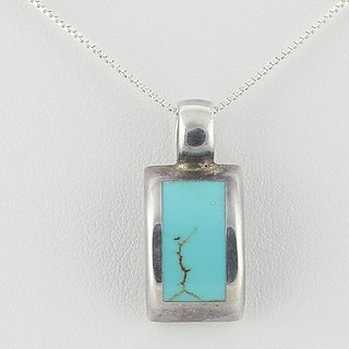                       Ceylonmine Turquoise Pendant Natural Firoza Stone 7.25 Ratti Pendant Firoza Pendant/Locket For Astrological Purpose                                              