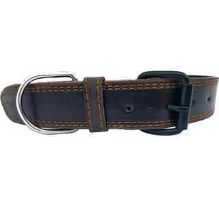 Forever99 Pet Shop Leather Dog Collar Neck Belt For Medium Dogs (Brown)