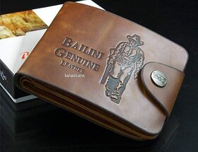 Fashlook Brown Leatherite Balini Casual Bi-Fold Wallet