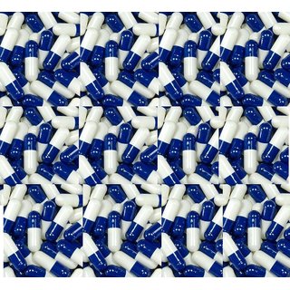                       Empty Gelatin Capsules 00 Navyblue/White 1000                                              