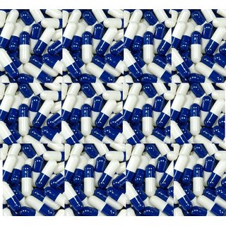 Empty Gelatin Capsules 00 Navyblue/White 1000