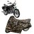De Autocare Junglee Matty Two Wheeler Bike Body Cover For Roy@L En-Field Bullet 500 With Mirror Pockets
