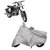 De Autocare Silver Matty Two Wheeler Bike Body Cover For Roy@L En-Field Bullet Classic 350 With Mirror Pockets