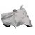 De Autocare Silver Matty Two Wheeler Bike Body Cover For Roy@L En-Field Bullet Classic 350 With Mirror Pockets