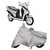 De Autocare Silver Matty Two Wheeler Scooty Body Cover For Hero Leap Hybrid Ses With Mirror Pockets