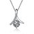 Rm Jewellers 92.5 Sterling Silver American Diamond Glorious Princess Pendant For Women