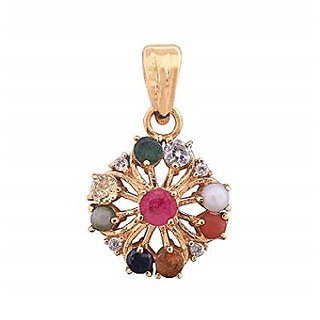 Natural Navratna / Navratan Pendant Original & Lab Certified Gemstone Navgrah Pendant For Women & Men Natural Navratna / Navratan Pendant Original & Lab Certified Gemstone Navgrah Pendant For Women & Men
