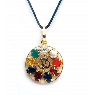 Navratna Stone Pendant Original & Unheated Gemstone Precious Navgrah Pendant By Ceylonmine Navratna Stone Pendant Original & Unheated Gemstone Precious Navgrah Pendant By Ceylonmine