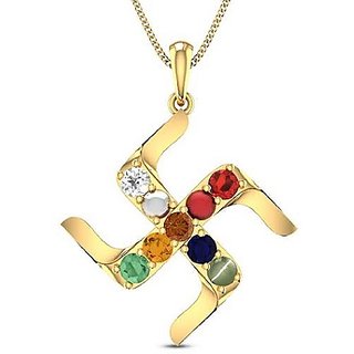 Navgrah Stone Pendant Unheated & Untreated Gemstone Navratan Pendant For Women & Men By Ceylonmine Navgrah Stone Pendant Unheated & Untreated Gemstone Navratan Pendant For Women & Men By Ceylonmine