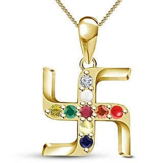 Natural Navratna / Navratan Pendant Original & Lab Certified Gemstone Navgrah Pendant For Women & Men Natural Navratna / Navratan Pendant Original & Lab Certified Gemstone Navgrah Pendant For Women & Men