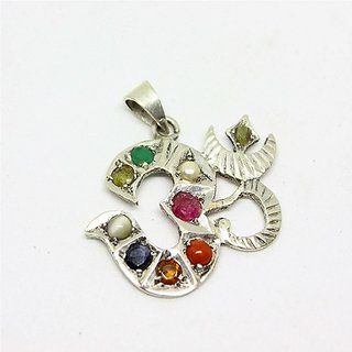 Navgrah Stone Pendant Unheated & Untreated Gemstone Navratan Pendant For Women & Men By Ceylonmine Navgrah Stone Pendant Unheated & Untreated Gemstone Navratan Pendant For Women & Men By Ceylonmine