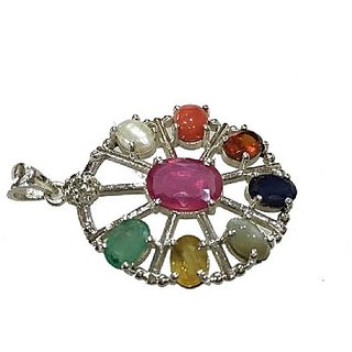                       Navgrah Pendant Natural Crystal Gemstone Navartan Pendant For Astrological Purpose                                              