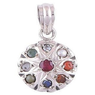                       Natural Navgrah Pendant Original & Certified Crystal Stone Navratna Pendant By Astrological Purpose By Ceylonmine                                              