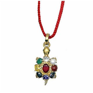                       Navgrah Pendant Natural Crystal Gemstone Navartan Pendant For Astrological Purpose                                              