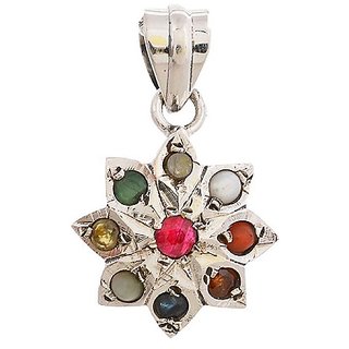 Navgrah Pendant Unheated & Untreated Gemstone Navratna Crystal Pendant By Ceylonmine Navgrah Pendant Unheated & Untreated Gemstone Navratna Crystal Pendant By Ceylonmine