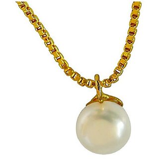                       Ceylonmine 6.00 Ratti Pearl Stone Pendant Original & Uunheated Gemstone Moti Pendant For Unisex                                              