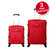 Timus Upbeat Spinner Red 55  65 Cm 4 WheelTrolleySuitcase ExpandableCabin And Check-In Luggage -24 Inch (Red)