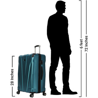 8 wheel hard suitcase