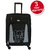 Timus Morocco Spinner Black 65 CM 4 Wheel Strolley Suitcase For Travel Check-in Luggage - 24 inch