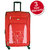 Timus Morocco Spinner Red 75 CM 4 Wheel Strolley Suitcase For Travel Check-in Luggage - 28 inch