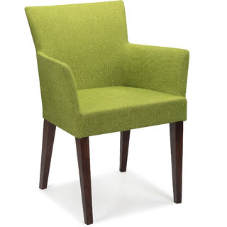 Shearling Adele Upholstered Accent Chair In Moss Green Color-(Warwick Fabric)