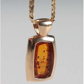                       Ceylonmine Original Amber Stone Pendant 6.00 Ratti Unheated & Untreated Gemstone Amber Pendant                                              