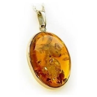 Ceylonmine 5.25 Ratti Natural Amber Stone Pendant Unheated Untreated Gemstone Amber Locket For Unisex Ceylonmine 5.25 Ratti Natural Amber Stone Pendant Unheated Untreated Gemstone Amber Locket For Unisex
