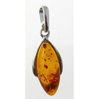                       Ceylonmine Amber Stone Pendant 5.00 Ratti Unheated  Original Gemstone Pendant/ Locket For Astrological Purpose                                              
