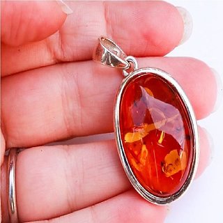 Amber outlet stone pendant