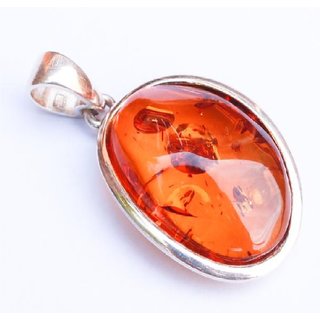                       Ceylonmine Original Amber Stone Pendant 6.00 Ratti Unheated  Untreated Gemstone Amber Pendant                                              