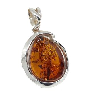                       Ceylonmine Amber Pendant Natural  100 Original Gemstone 5.25 Ratti For Astrological Purpose                                              