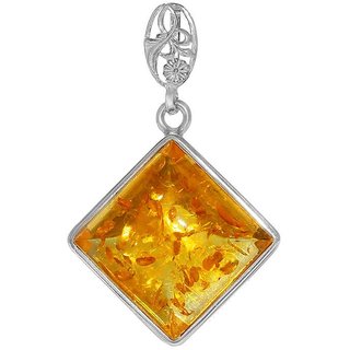 Ceylonmine 6.25 Ratti Natural Amber Pendant Natural Original Gemstone Amber Pendant / Locket For Unisex Ceylonmine 6.25 Ratti Natural Amber Pendant Natural Original Gemstone Amber Pendant / Locket For Unisex