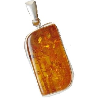                       Ceylonmine Original Amber Pendant 6.50 Ratti Unheated  Original Gemstone Amber Locket For Women  Girl                                              