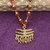 Silver Shine Gold Plated Loard Shiva Mahakal Locket With Rudraksha Mala For Men And Women
