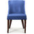 Shearling Ambra Upholstered Living Room Chair In Ultramine Blue Color