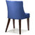 Shearling Ambra Upholstered Living Room Chair In Ultramine Blue Color