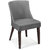 Shearling Ambra Upholstered Living Room Chair In Charcoal Color