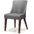 Shearling Ambra Upholstered Living Room Chair In Charcoal Color