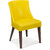 Shearling Ambra Upholstered Living Room Chair In Yellow Fluorescent Color
