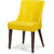 Shearling Ambra Upholstered Living Room Chair In Yellow Fluorescent Color