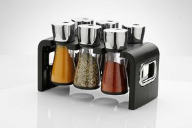 Spice Rack 6 Pc Multipurpose Spice Rack Plastic Stackable And Space Savvy Dining Table Spice Rack For Kitchen