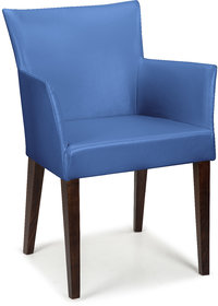 Shearling Adele Upholstered Accent Chair In Ultramine Blue