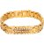 Goldnera Gold Plated Strand Attractive Looking Stone Bracelet For Men (Golden).