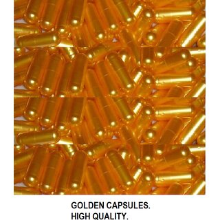                       Empty Gelatin Capsules 0 Golden Pieces 500                                              