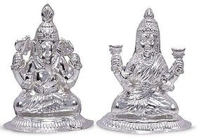 Laxmi Ganesh Silver God Idol By Ceylonmine