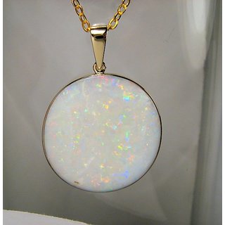                       Fire Opal Pendant With Natural 7.25 Carat Fire Opal Stone's Astrological Certified - Ceylonmine                                              