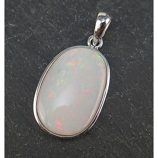                       Fire Opal Pendant With Natural 6.6 Carat Fire Opal Stone Astrological Certified - Ceylonmine                                              